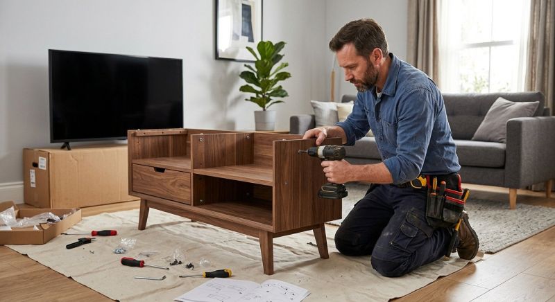 Entertainment Center Assembly in Olathe, KS