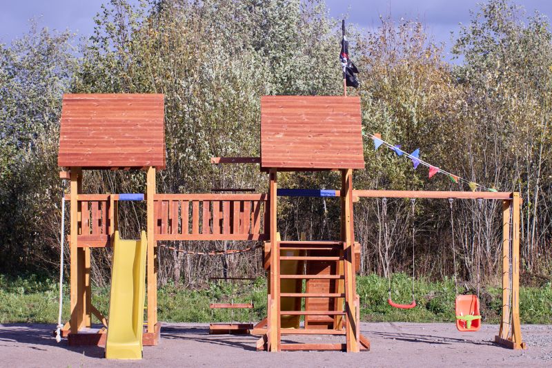 Wooden Playset Installation in Kansas City, KS